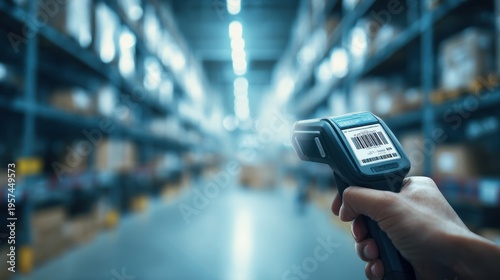 Barcode scanner in warehouse inventory