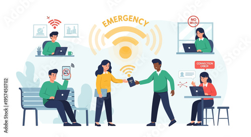 Wi-Fi Emergency: People Facing Internet Connection Problems, No Signal, and Connectivity Errors with Laptops and Smartphones