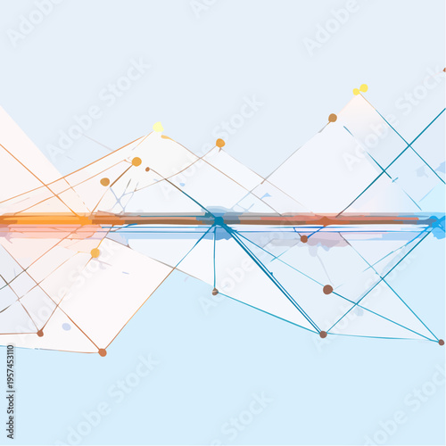 Leuchtendes Linien-Netzwerk