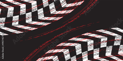 Exclusive red and black color combination sport racing car livery design, for universal medium eps10 vector ready to print.