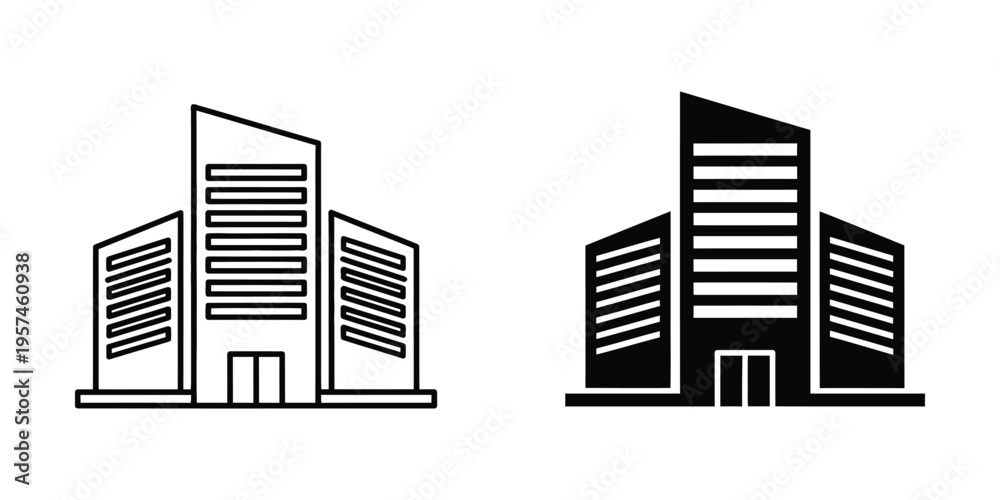 Fototapeta premium modern server buildings data center technology flat design vector illustration