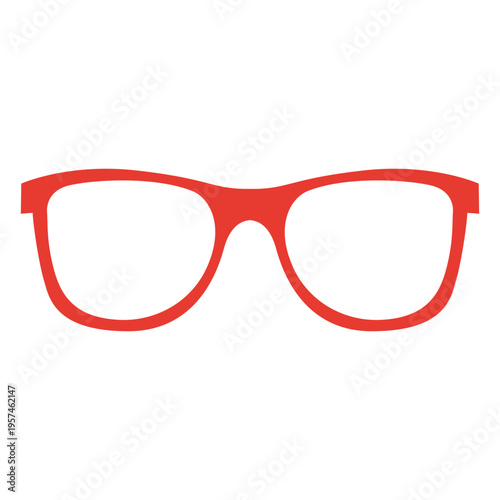 Flat hipster eyeglass 2