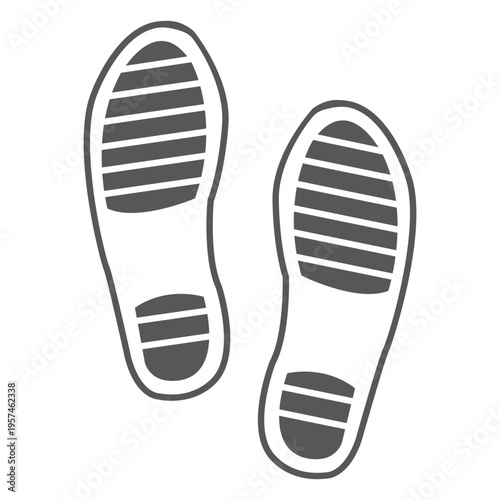 Gents sandals footprint