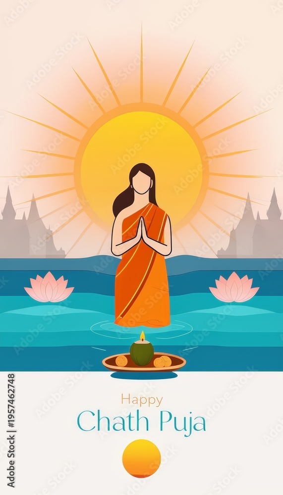 Obraz premium vector illustration for happy makar sanwa.