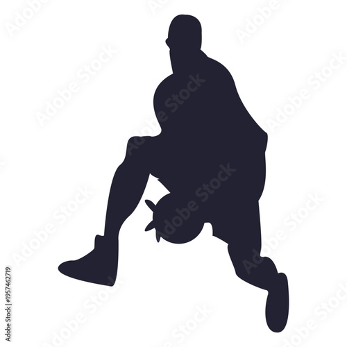 Handball player silhouette