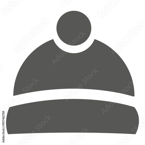 Hiking hat beanie icon