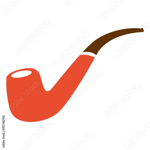 Hipster smoking pipe