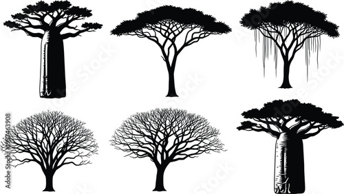 Horse silhouettes set, various equestrian stallion poses like running jumping and grazing, wild mare vector icons isolated on white background.