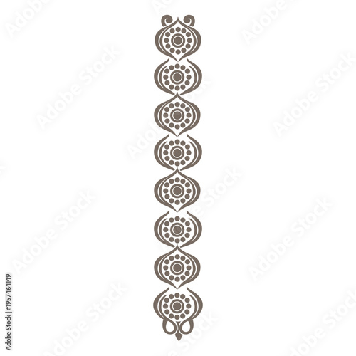 Ornate flouring border decoration