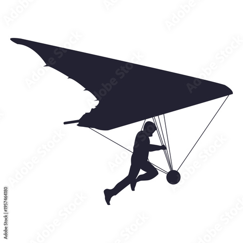 Paraglider silhouette