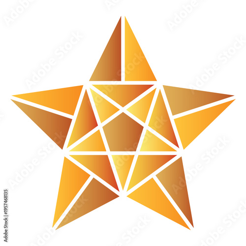 Polygonal star 3d 18