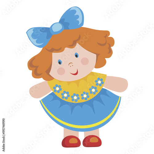 Cartoon girl doll