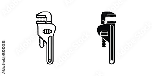 house key and padlock security symbol flat design vector illustration