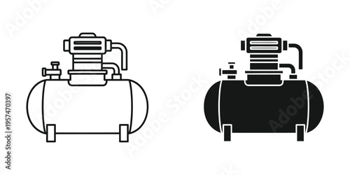 oil truck fuel tanker side view flat design vector illustration