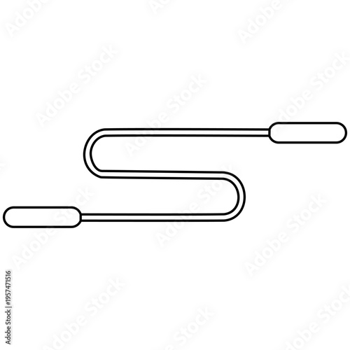 Jump Rope icon vector. Sport illustration sign. fitness symbol.