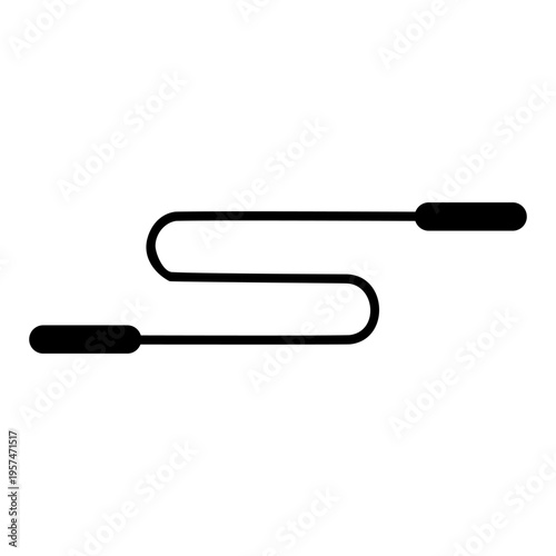 Jump Rope icon vector. Sport illustration sign. fitness symbol.