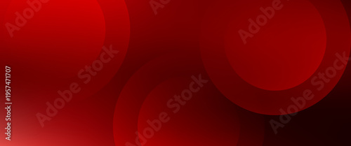 White circle geometric red abstract background. vector