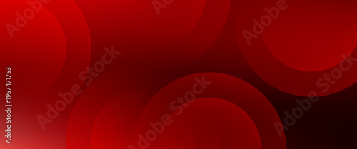 White circle geometric red abstract background. vector