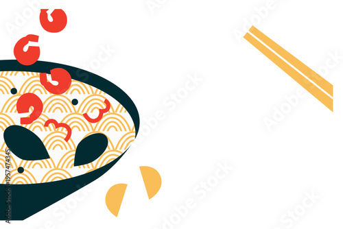 Sushi, Wok Noodles, Street Food Banner Collection for Restaurant Advertising