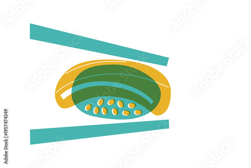 Sushi, Wok Noodles, Street Food Banner Collection for Restaurant Advertising