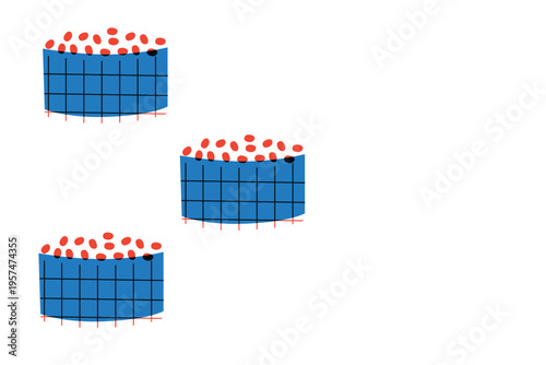 Sushi, Wok Noodles, Street Food Banner Collection for Restaurant Advertising