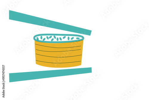 Sushi, Wok Noodles, Street Food Banner Collection for Restaurant Advertising