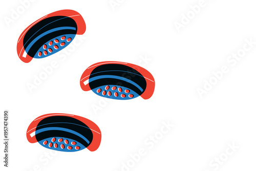 Sushi, Wok Noodles, Street Food Banner Collection for Restaurant Advertising