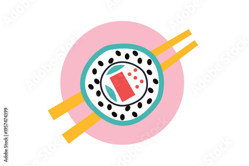 Sushi, Wok Noodles, Street Food Banner Collection for Restaurant Advertising