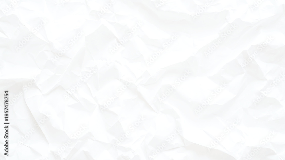 Fototapeta premium Close-up�of wrinkled white paper.