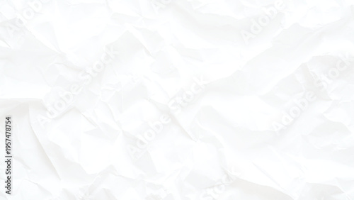 Close-up�of wrinkled white paper.