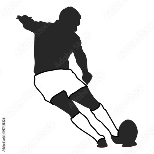 American football player hitting 1