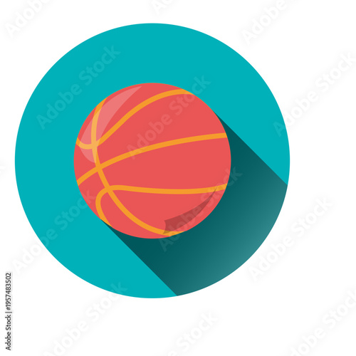 Basketball circle icon