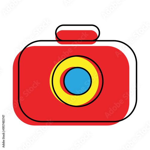 Offset colorful Camera icon