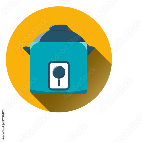 Cooker round icon