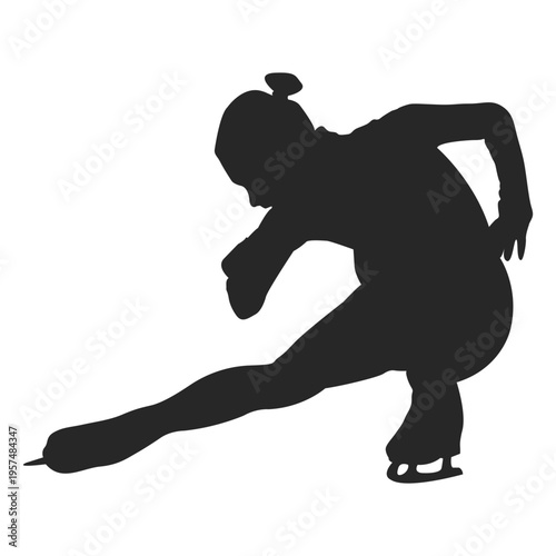 Female ice skating player
