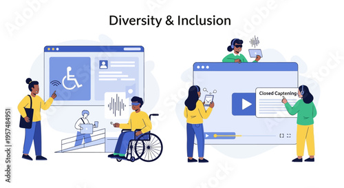 Digital Accessibility and Inclusion for Diverse Users: Website & Video Content Access for People with Disabilities