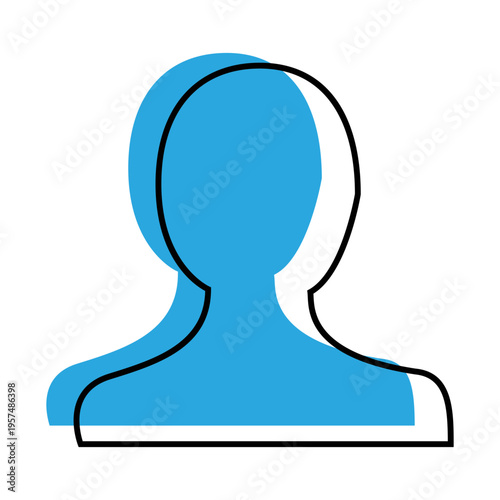 User profile blue icon