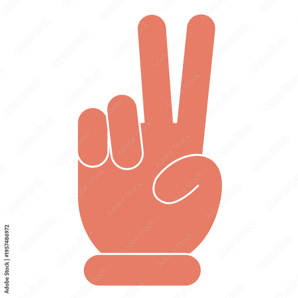 Obraz premium Peace hand fingers