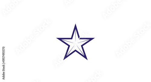 Simple outline star symbol with a sketchy artistic style on a clean white