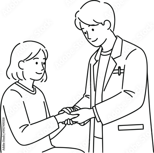 Medical professional taking a patient's blood pressure with a sphygmomanometer and stethoscope