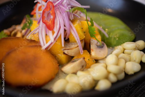 mango ceviche, a typical dish of Peruvian cuisine