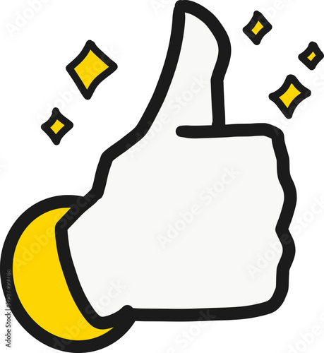 좋아요 반짝반짝 엄지척 손가락