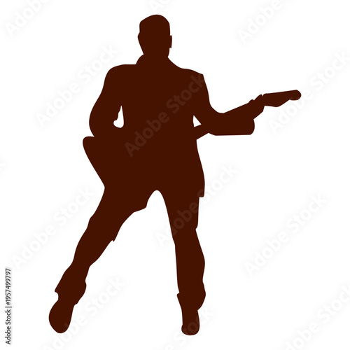 Bass music musician silhouette
