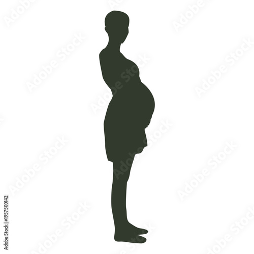 Pregnant woman silhouette