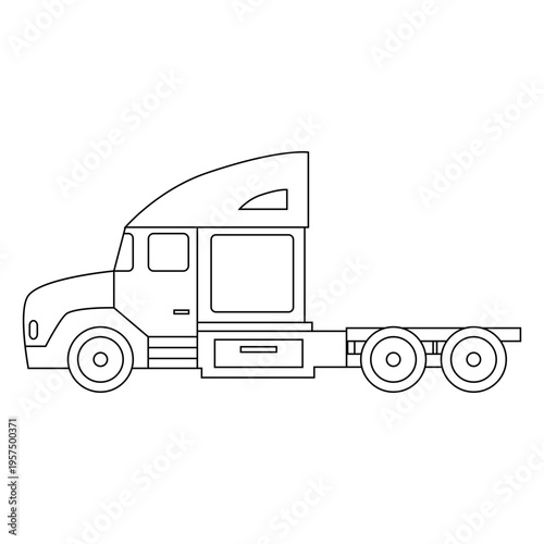 Carryall lorry transport silhouette stroke.svg