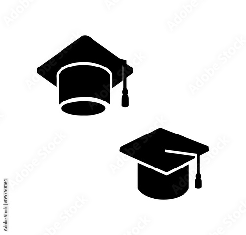 Graduation Map Icon Cap, Location, Pin, Education, Graduate, Destination, School, Success, Achievement, Journe