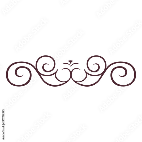 Curly lines divider 2