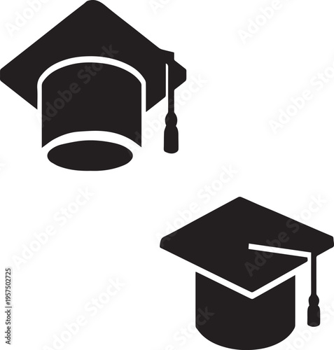 Graduation Map Icon Cap, Location, Pin, Education, Graduate, Destination, School, Success, Achievement, Journe