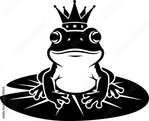 Tiny Frog silhouette vector illustration