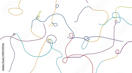 colorful abstract lines and shapes